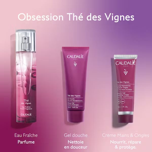 coffret noël caudalie eau fraiche thé des vigne