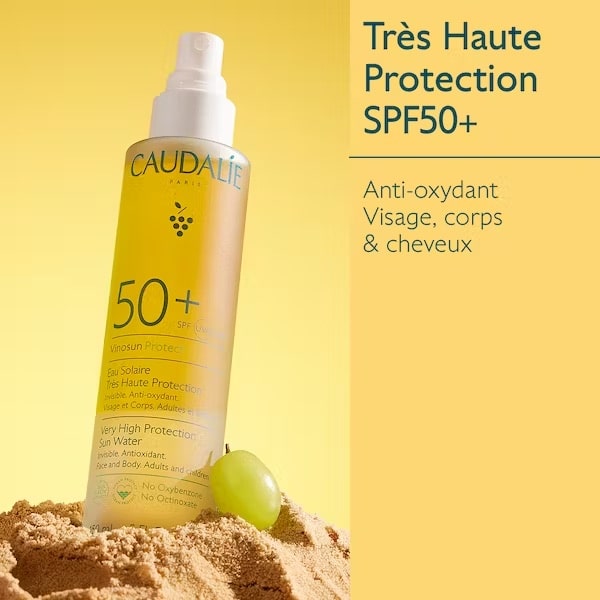 eau solaire très haute protection spf50+ 150ml