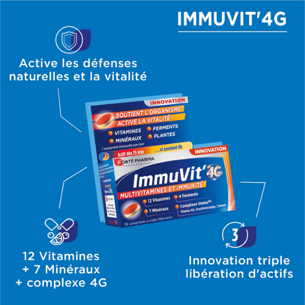 immuvit' 4g 30 comprimés