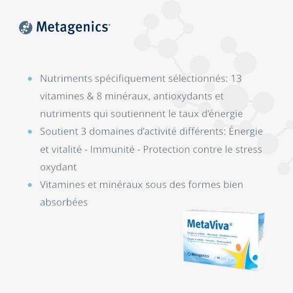 metagenics metaviva 30 comprimés