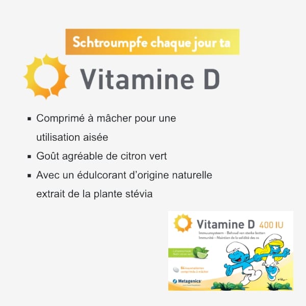 vitamine d 400ui 84 comprimés