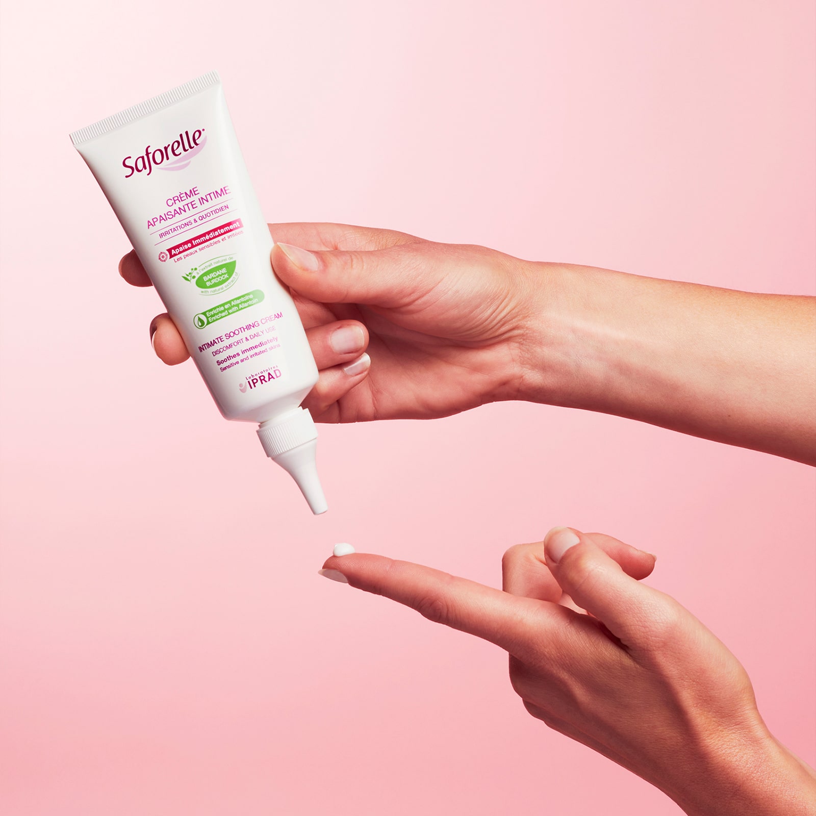 saforelle crème apaisante intime pour peaux sensibles ou irritées