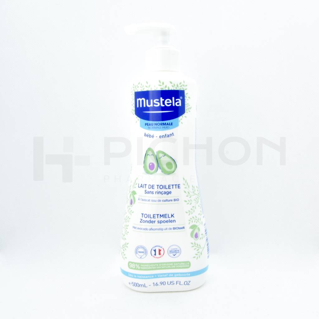 mustela lait de toilette sans rincage 500ml 0279