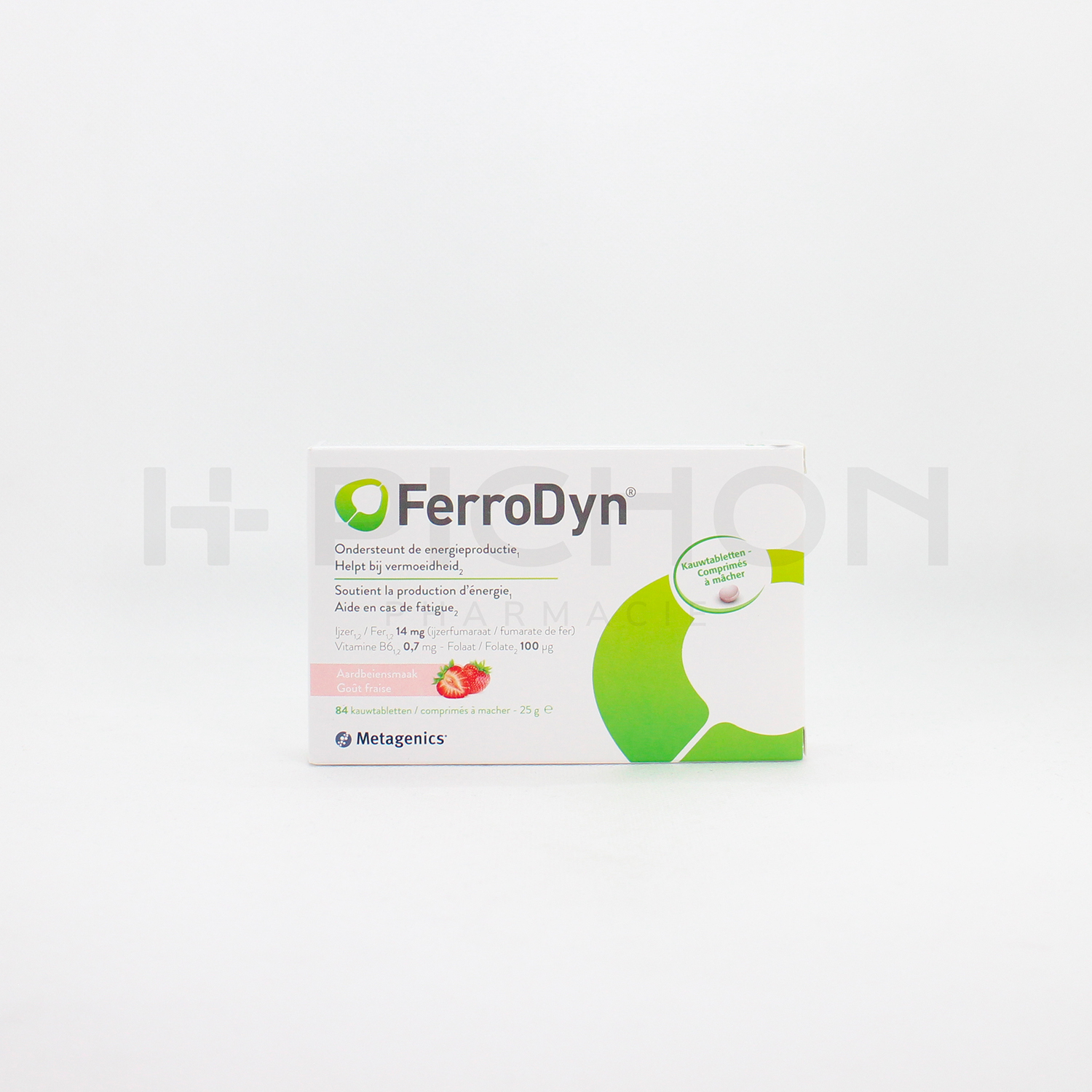 ferrodyn fraise 25g 84comprimés