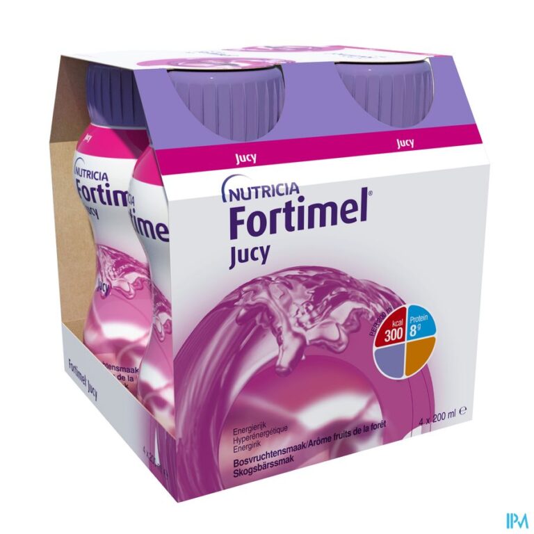 fortimel jucy arome fruits foret bouteilles 4x200ml