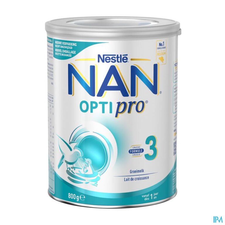 nestlé nan optipro 3 lait de croissance bébé 1+ 800g